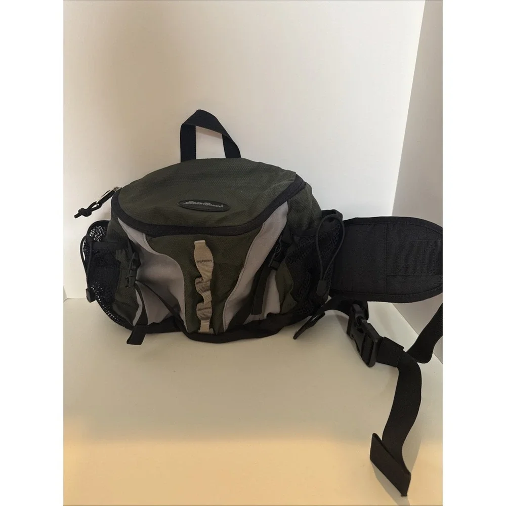 Eddie Bauer Lumber Hiking Waist Pack With 2 H2O Holders Adjustable Straps